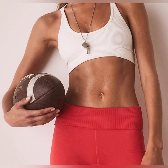 NWOT Free People Good Karma Running Shorts Cherry Tomato Size XL - Picture 4 of 11